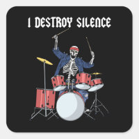 Drummer Rock Music Band Drums I Destroy Silence