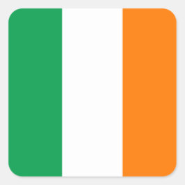 Sticker Carré du drapeau de l'Irlande