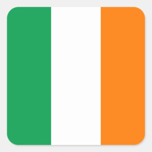 Sticker Carré du drapeau de l'Irlande