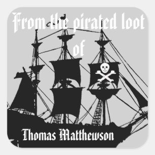 Sticker Carré Du Loot Piraté de....
