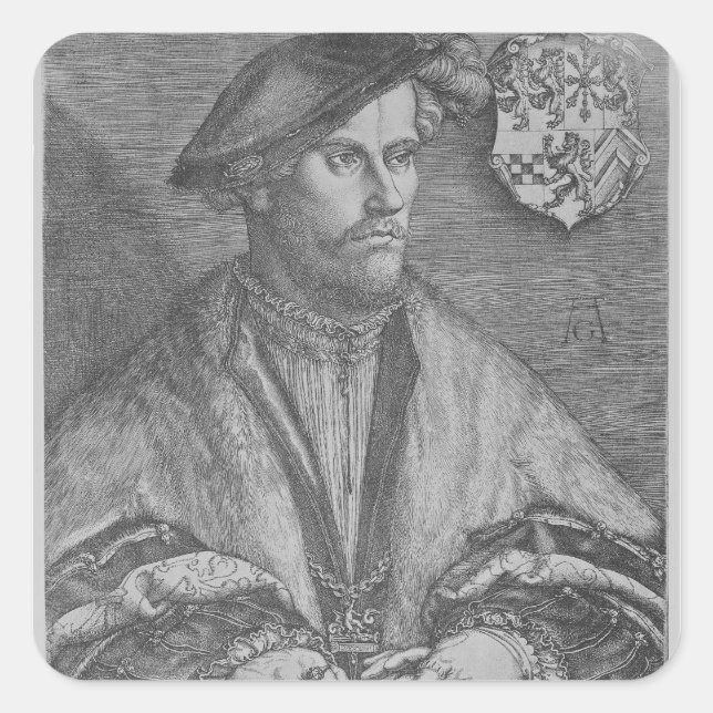 Sticker Carré Duc Wilhelm V de Cleve, 1540 (Devant)