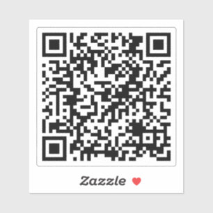 Sticker Carré d'URL personnalisé de code QR personnalisé