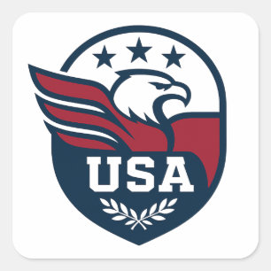 Sticker Carré Eagle Crest