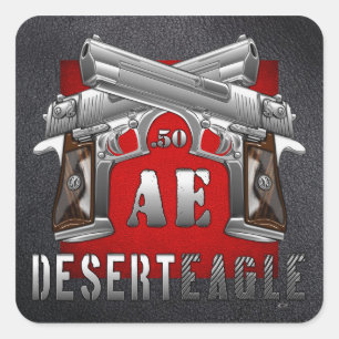 Sticker Carré Eagle du désert .50 AE