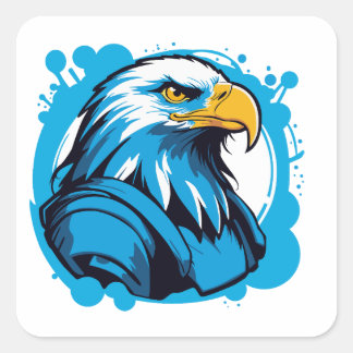STICKER CARRÉ EAGLE POWER