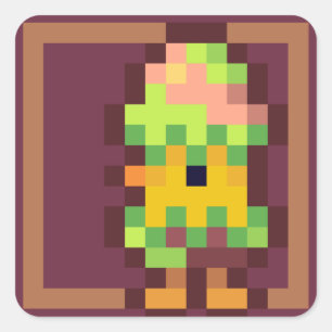 Sticker Carré Easter egg Pixelart, Pixel Art