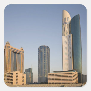 Sticker Carré EAU, Dubaï. Tour Park Place