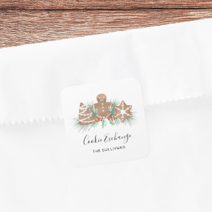 Sticker Carré Échange de cookies