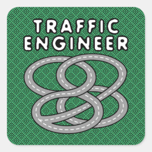 Sticker Carré Échange routier du mécanicien de route