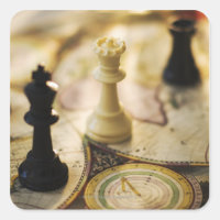 Échecs sur l'ancienne carte du monde