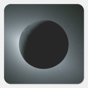 Sticker Carré Éclipse solaire totale Artemis II