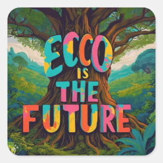 Sticker Carré Eco