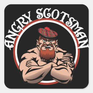Sticker Carré Ecosse en colère 2015
