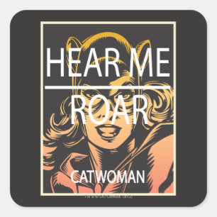 Sticker Carré Écoutez-moi Roar