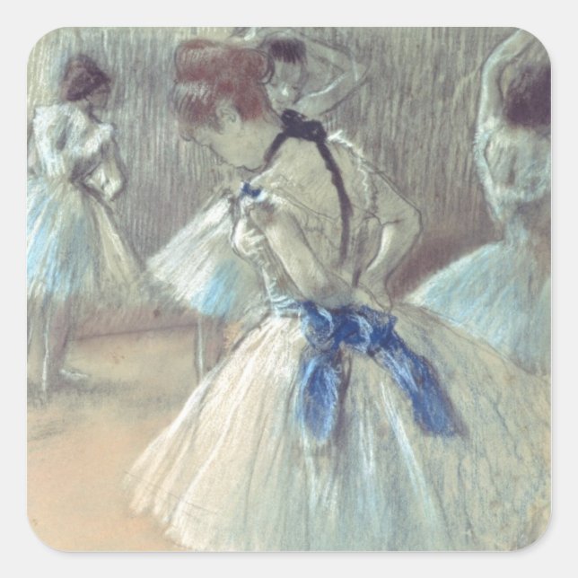 Sticker Carré Edgar Degas | Danseur (Devant)