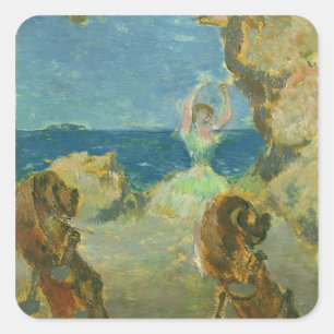 Sticker Carré Edgar Degas le danseur classique, 1891