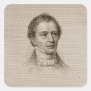 Sticker Carré Edouard Everett, gravé par John Cheney (1801-85)