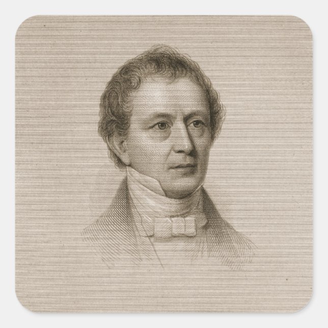 Sticker Carré Edward Everett, gravé par John Cheney (1801-1885) (Devant)