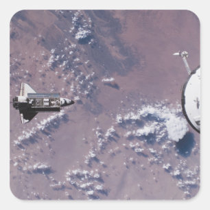 Sticker Carré Effort de navette spatiale 20