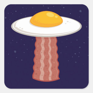 Sticker Carré Eggstraterrestrial