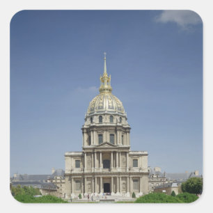 Sticker Carré Église des Invalides, construite de 1679 à 1708