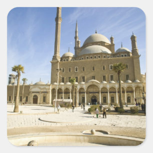 Sticker Carré Égypte, Le Caire. L'imposante mosquée Mohammed Ali