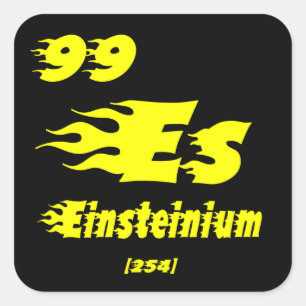 Sticker Carré Einsteinium