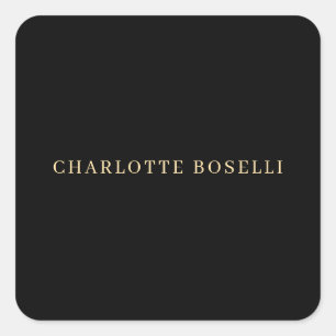 Sticker Carré Élégant Classique Professionnel Simple Minimaliste