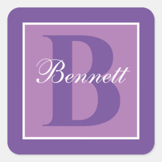 Sticker Carré Élégant Fractionnement initial