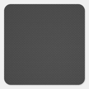 Sticker Carré Élégant Noir Carbon Fiber Style Arrière - plan d'i
