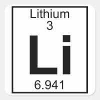 Élément 003 - Li - Lithium (plein)