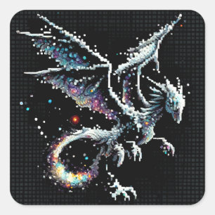 Sticker Carré Élément d'air du dragon