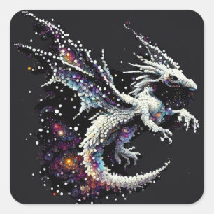 Sticker Carré Élément d'air du dragon