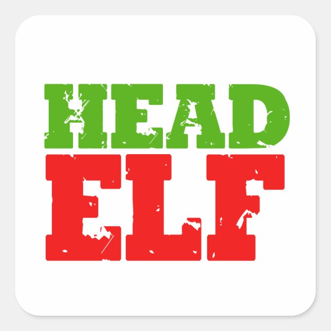 STICKER CARRÉ ELF EN TÊTE (Devant)