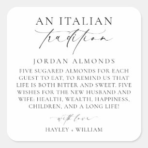 Sticker Carré Ellesmere Une Tradition Italienne Des Amandes Suga