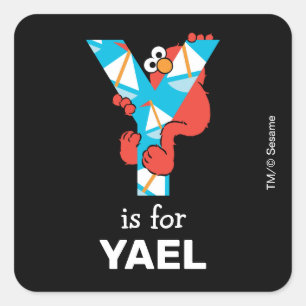 Sticker Carré Elmo Alphabet   Yacht Y