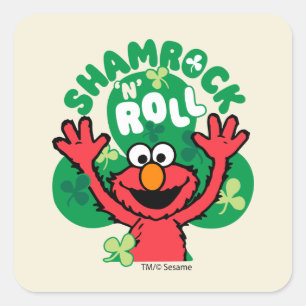 Sticker Carré Elmo Rouleau "N" shamrock