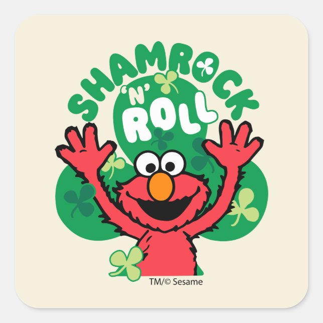 Sticker Carré Elmo | Rouleau "N" shamrock (Devant)