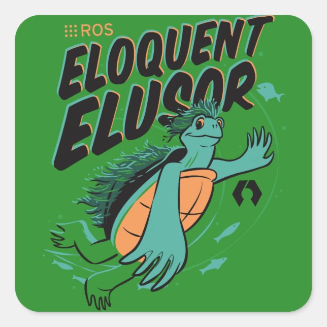 Sticker Carré Elusor Eloquent ROS (Devant)
