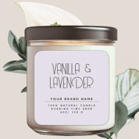 Emballage de bougie de cosmétiques minimaliste mod