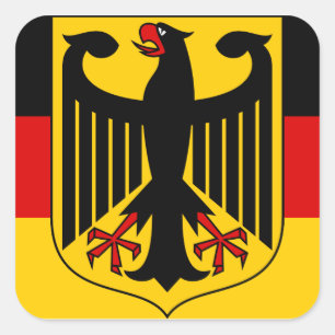 Sticker Carré emblème allemand