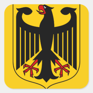 Sticker Carré emblème allemand