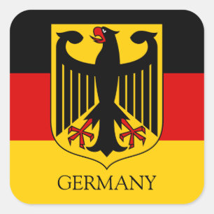 Sticker Carré emblème allemand