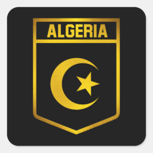 Sticker Carré Emblème de l'Algérie