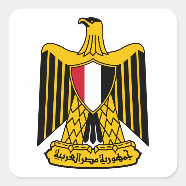 Sticker Carré emblème de l'egypte (Devant)
