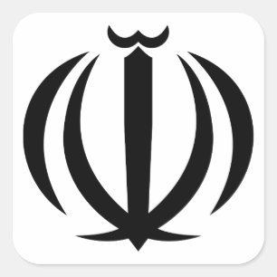 Sticker Carré emblème de l'iran