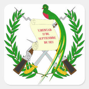 Sticker Carré emblème du guatemala