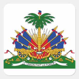 Sticker Carré emblème du Haïti