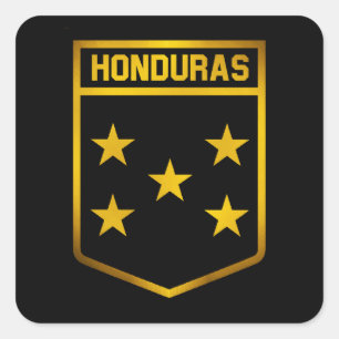 Sticker Carré Emblème du Honduras
