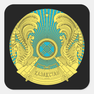 Sticker Carré emblème du kazakhstan